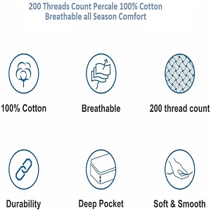 Noah's Linen Extra Deep Fitted Sheet