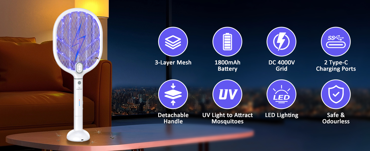 Various functions of mosquito swatters.
