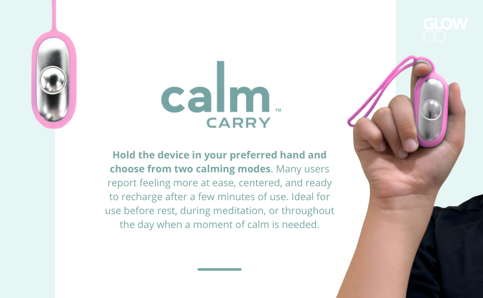 CalmCarry, Sleep aid, Glowco CalmCarry, The Glow Company CalmCarry, Anxiety device.