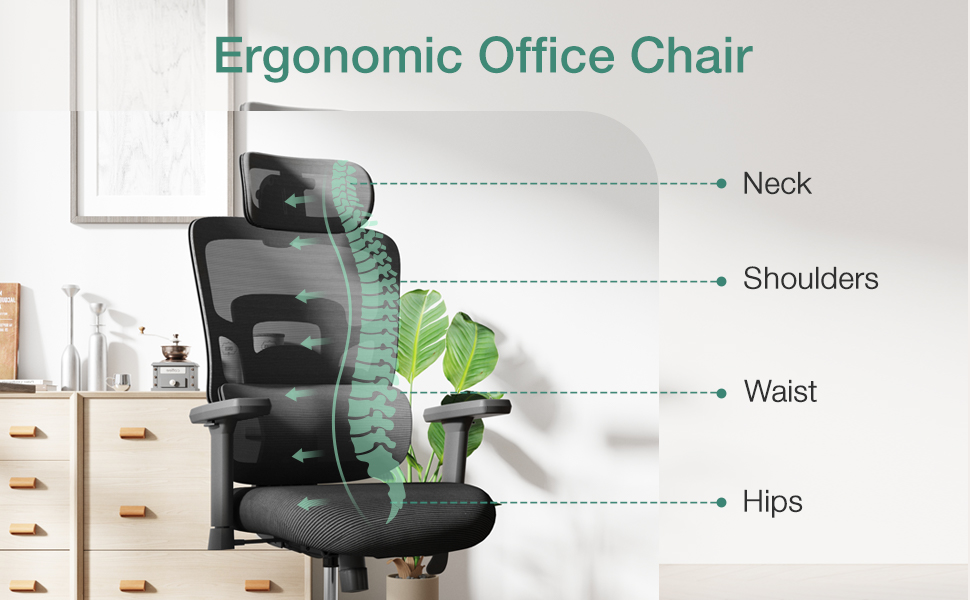 Cadeira de escritório ergonômica