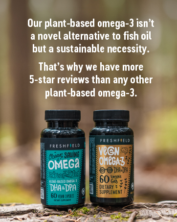 Freshfield has more 5 star reviews than any other plant based omega 3