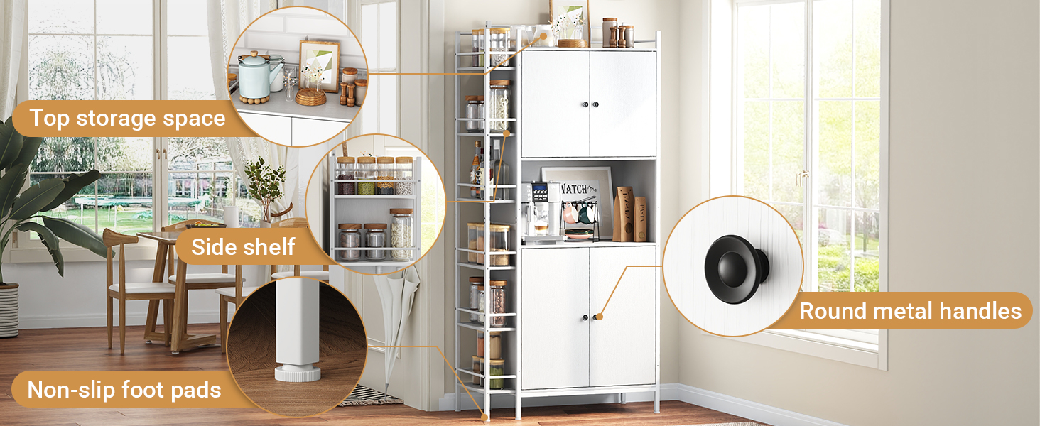 Kitchen Pantry Storage Cabinet