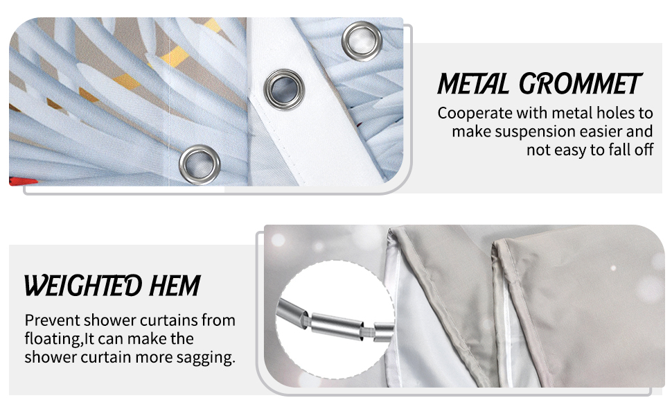 Maoglfuriron Merry Christmas Shower Curtain for Bathroom