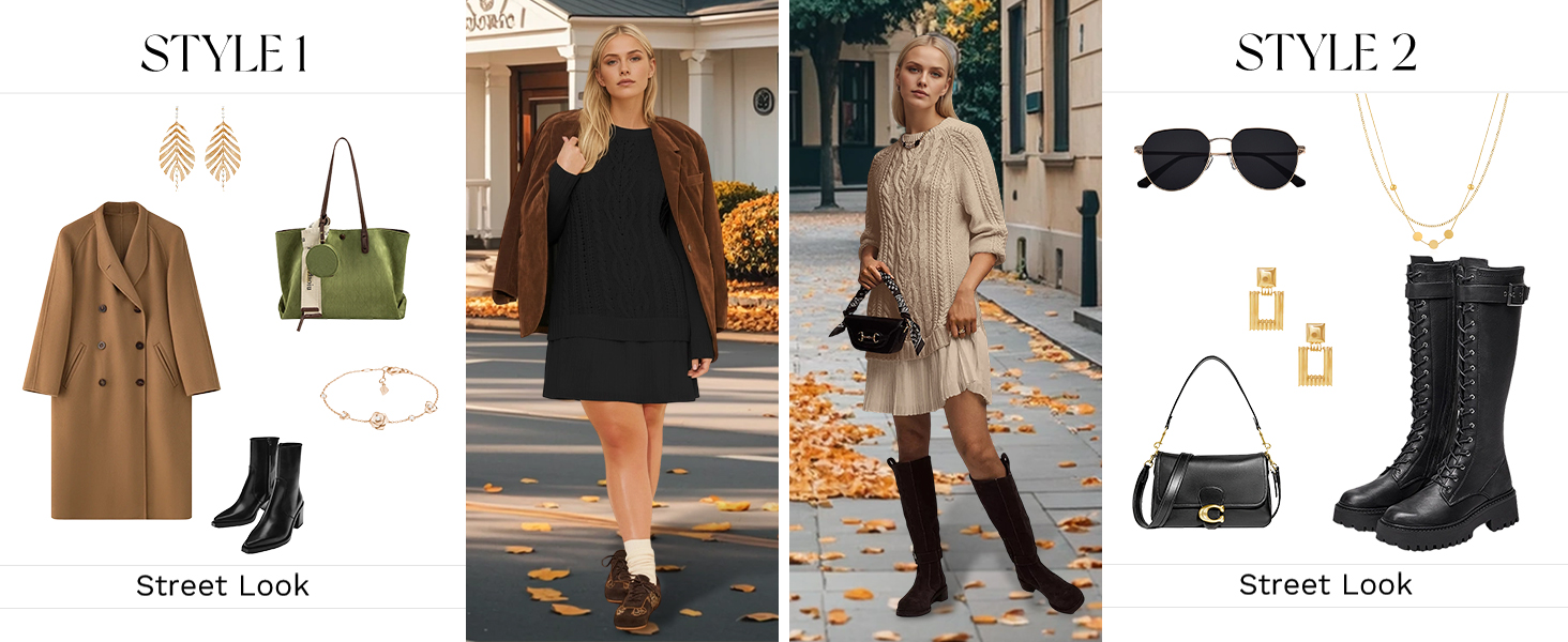 Knit Pullovers Mini Dresses
