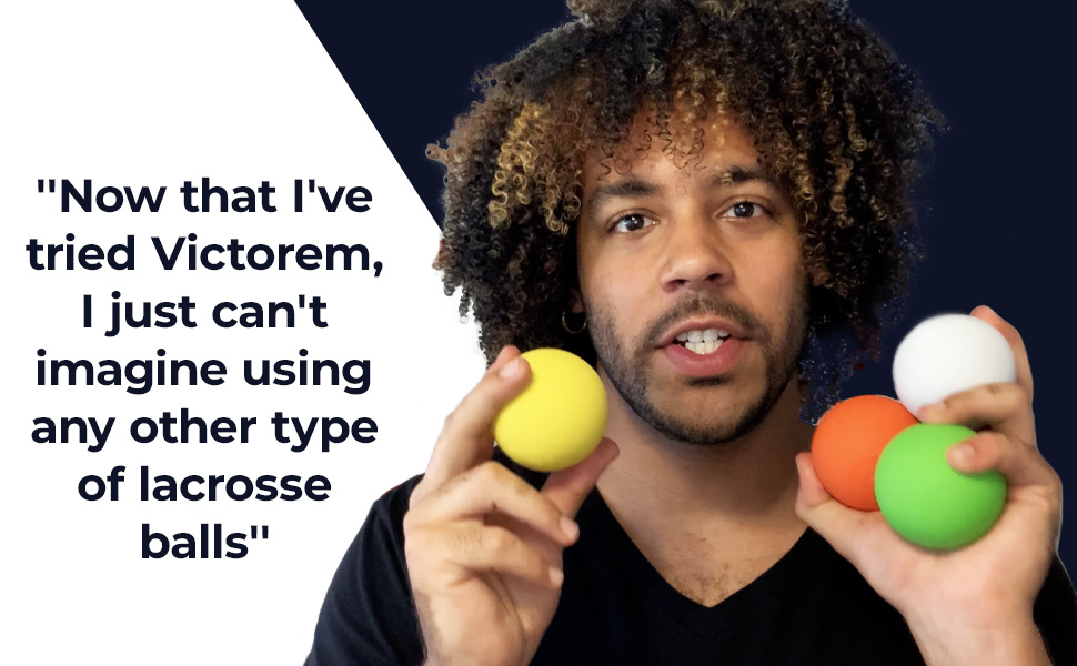 Victorem Lacrosse Balls 12 Pack, Lacrosse Ball Massage Ball Therapy