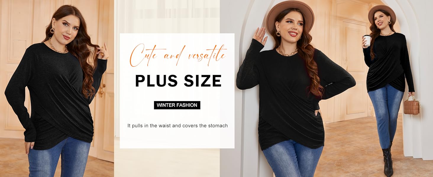 Womans Clothing Trending Fall Tops Cute Tops For Women Fall Ruched