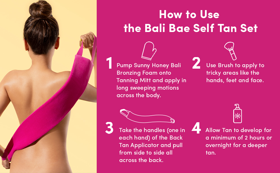 Coco & Eve Bali Bae Self Tan Set (Dark). All Natural Sunless Tanning