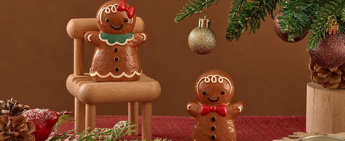 gingerbread man salt pepper shaker