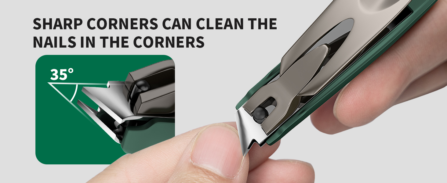 Nail Clippers for Men with Catcher