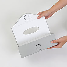 ASTROティッシュカバー アストロ 公式 良品 ティッシュケース マグネット付き グレー