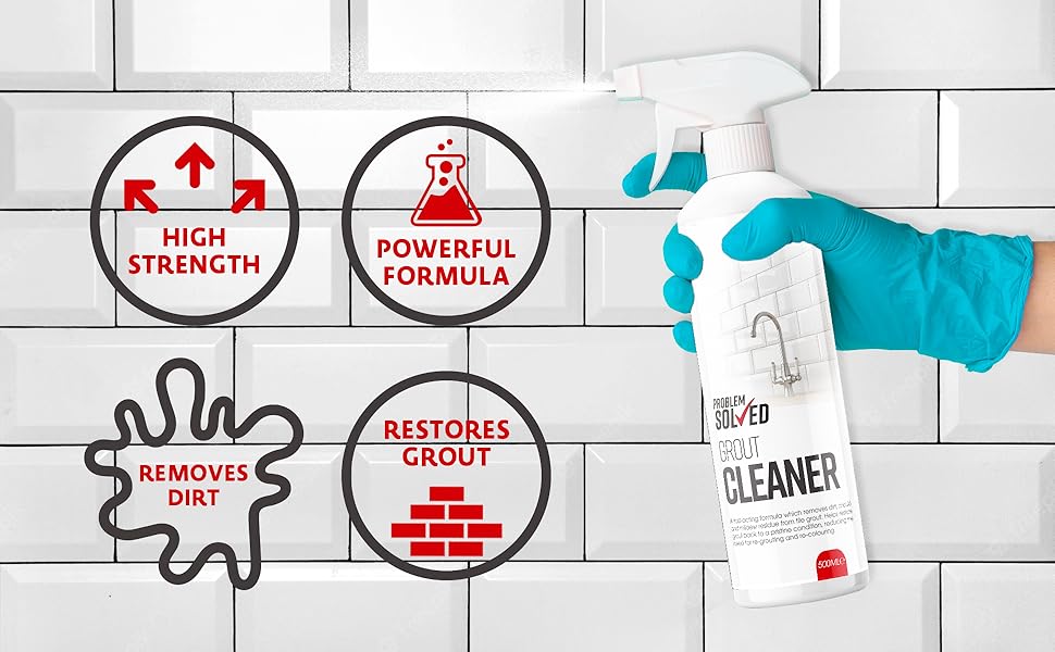 Probem Solved Grout Cleaner Spray Removes Stubborn Dirt & Stains