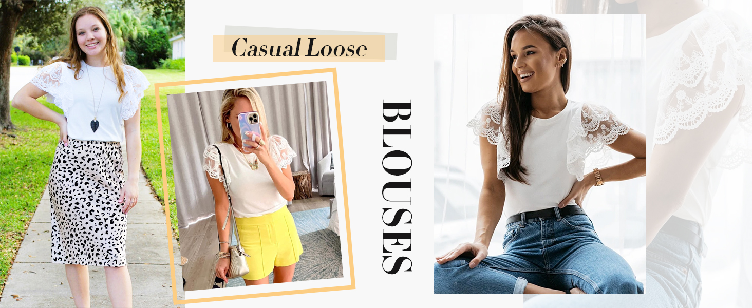casual loose blouses