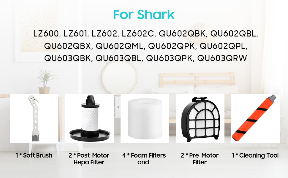 Leemone Replacement Parts for Shark LZ600 LZ601 LZ602