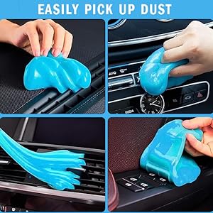 BELOCLEAN Car Cleaning Gel Detailing Dust Car Laptop Dusting Home and Office Electronics Cleaning Kit Computer Dust Remover Slime Cleaning Auto Air Vent Interior Detail Removal Car Putty Cleaning 7 Easy to Clean Dust