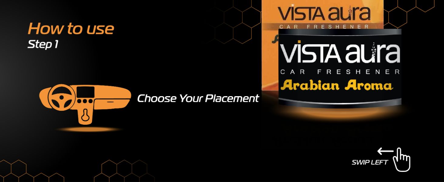 Vista Auto Care Arabian Aroma Car Freshener How to use step 1
