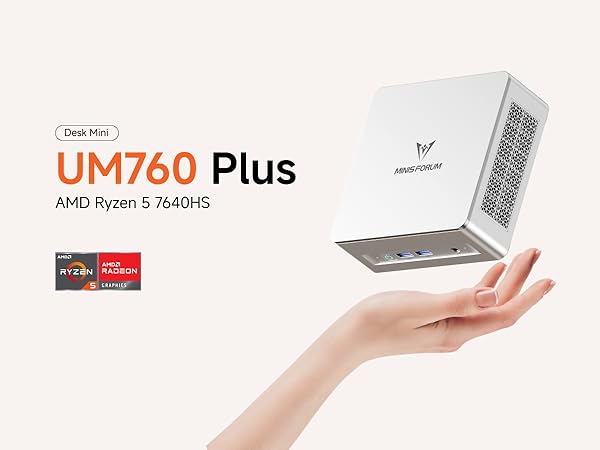 Amazon.co.jp: MINISFORUM UM760 Plus ミニpc AMD Ryzen 5