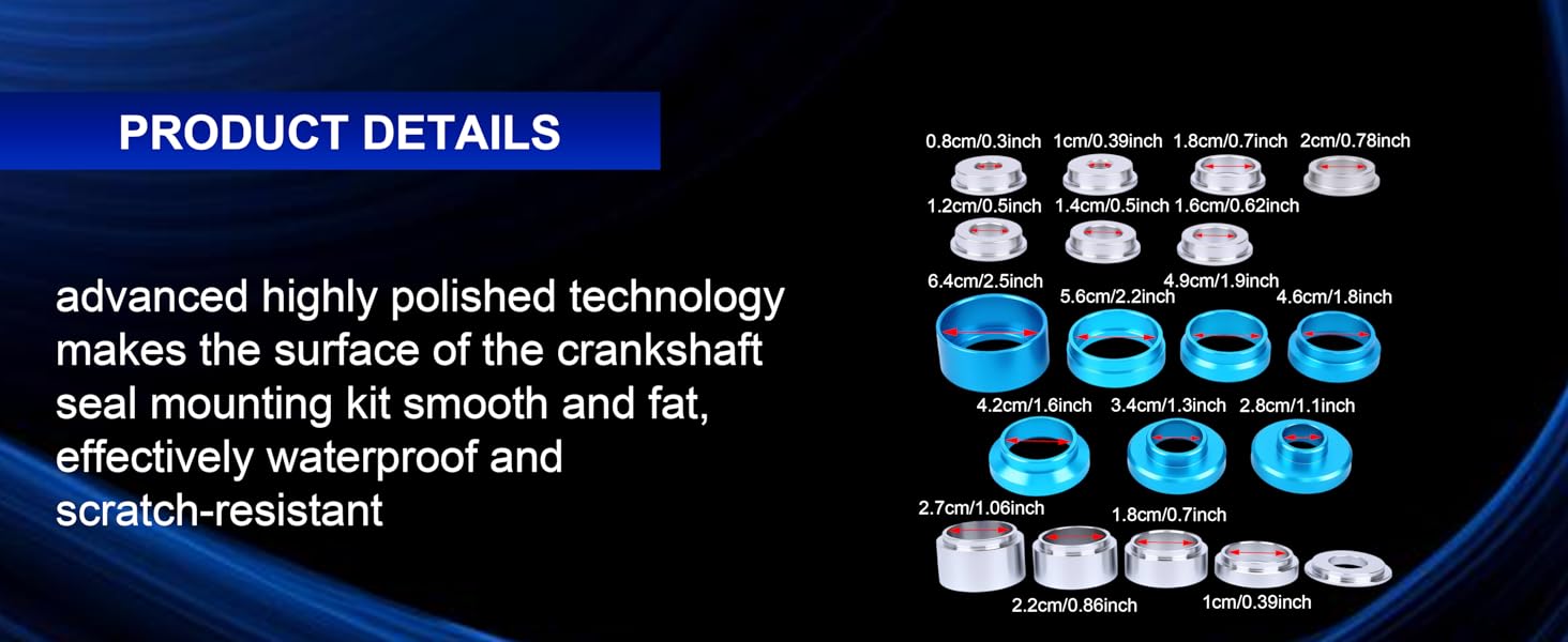 33pcs凸轮轴油封蓝盒C9