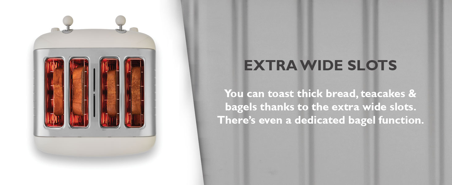Dualit 46202 4 Slice Lite Toaster 2kW Toasts 120 Slices an Hour