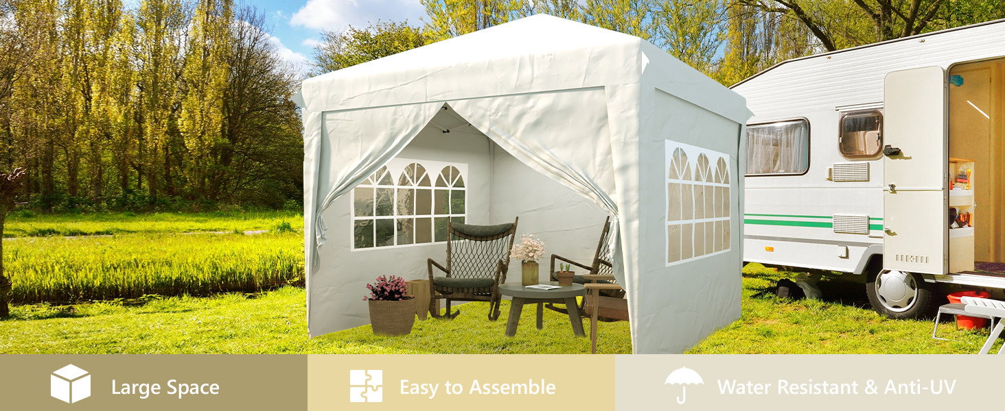 Pop Up Canopy Outside Tent