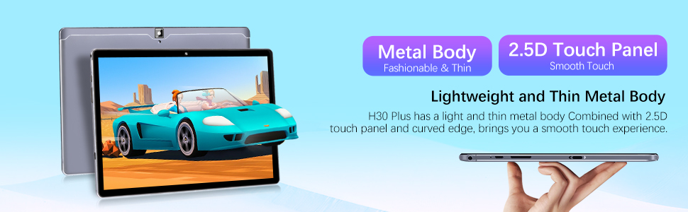Metal body tablet