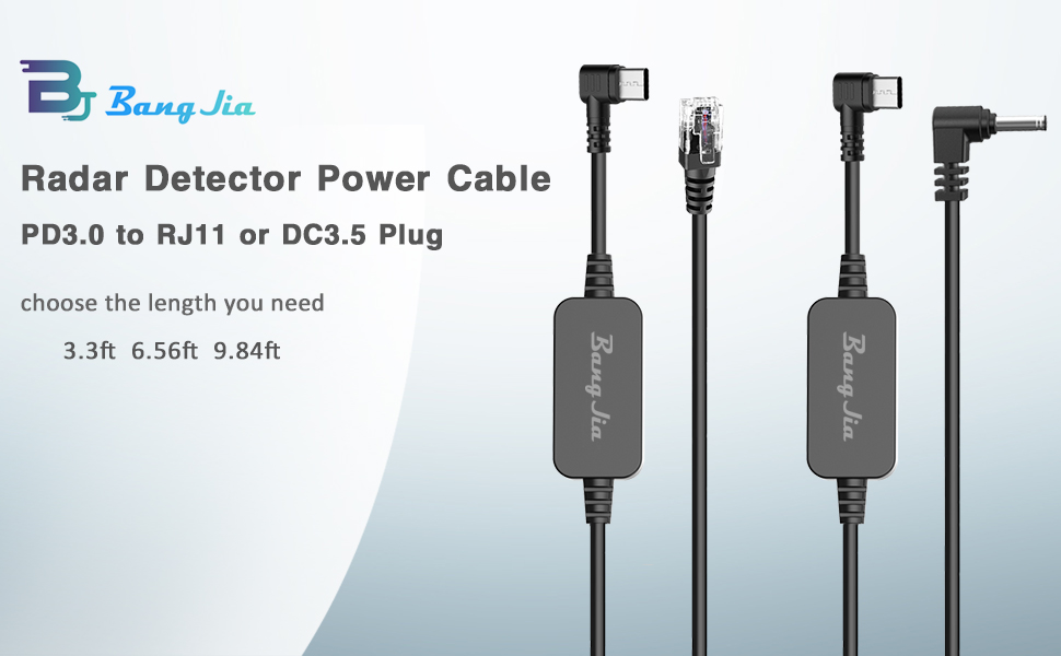 Radar Detector Cable,Type C to DC3.5 Radar Detector Cord