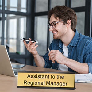 Assistant to The Regional Manager Desk Plate