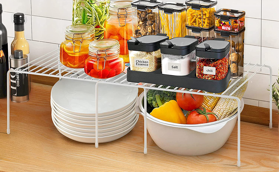 Orgneas Expandable Shelf Organizer, Freezer Shelf