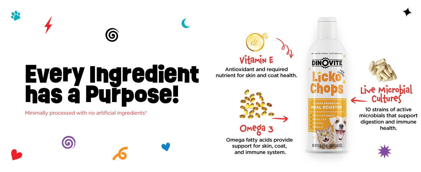 Dog topper, joint, skin, coat, digestion, probiotic, vitamin, allergy, immune, energy, mobility