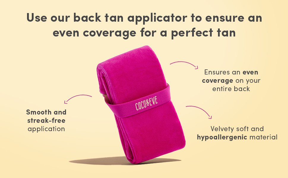 Coco & Eve Back Tan Applicator. Soft Velvet Self Tanning