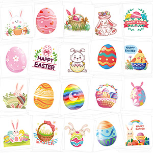 Temporary Easter Tattoos for Kids