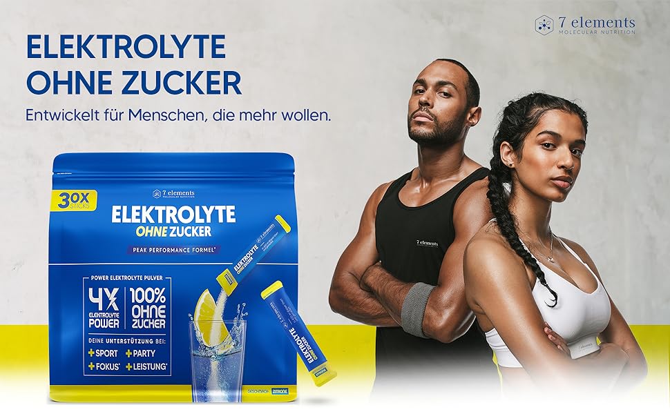 Elektrolyte ohne Zucker