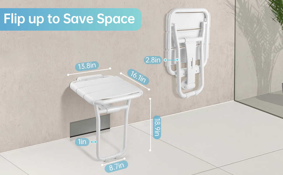 Flip up to save space