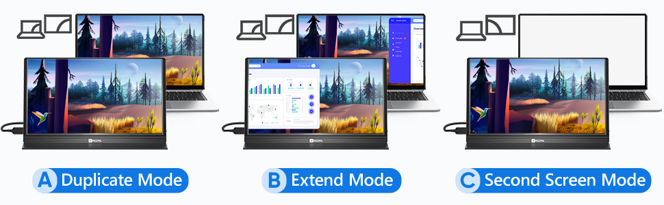 3 in 1 display mode