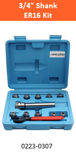 Accusize Industrial Tools 10-Pc ER16 Collet Set Plus 1-Pc Chuck Holder