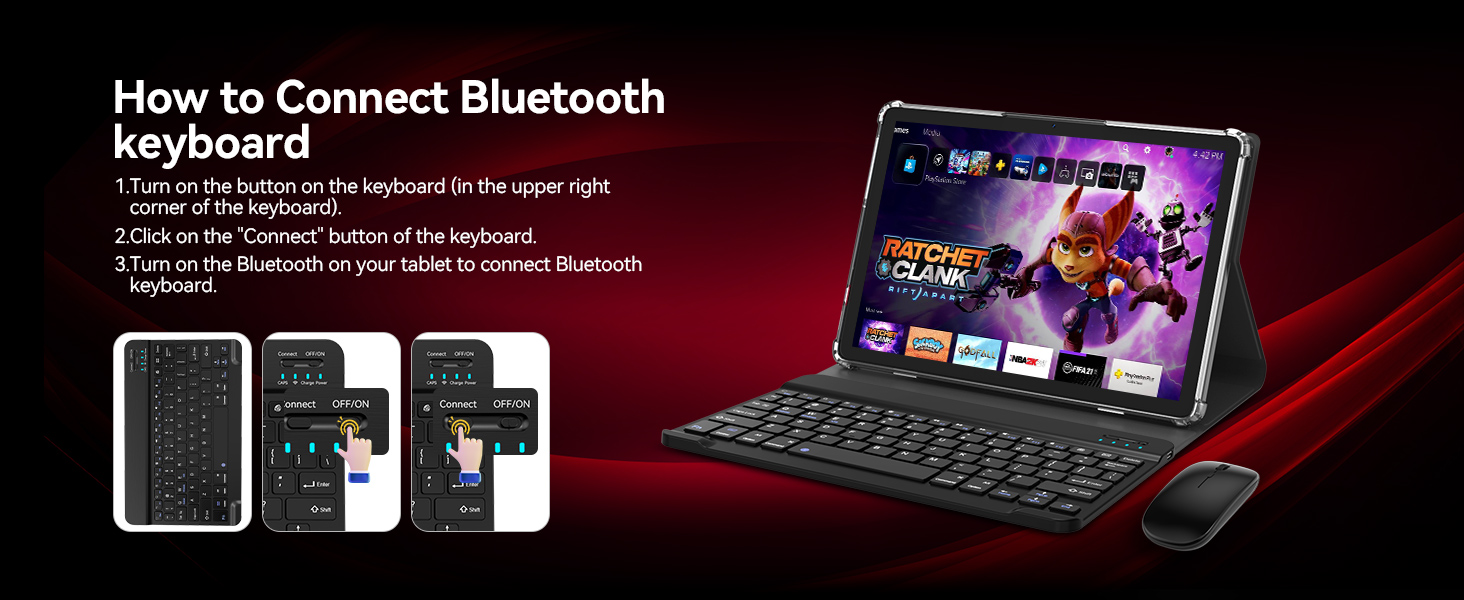 Tablet with keyboard