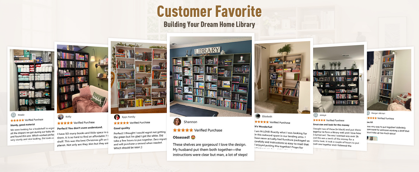 Triple Bookshelf