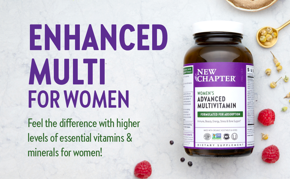 Amazon.com: New Chapter Women's Multivitamin Advanced Formula for - New Chapter Women's Multivitamin 50 Plus