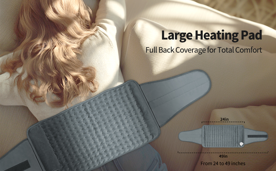 freenximi Heating Pad, Wrap Around Pad for Back Pain Relief