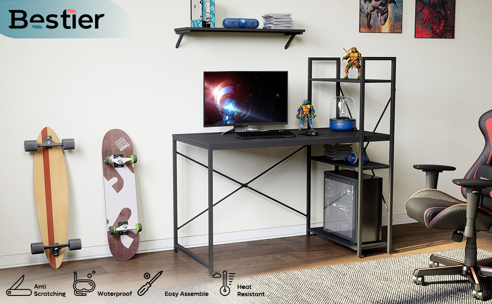 DESK WITH SHELVES 47 INCH