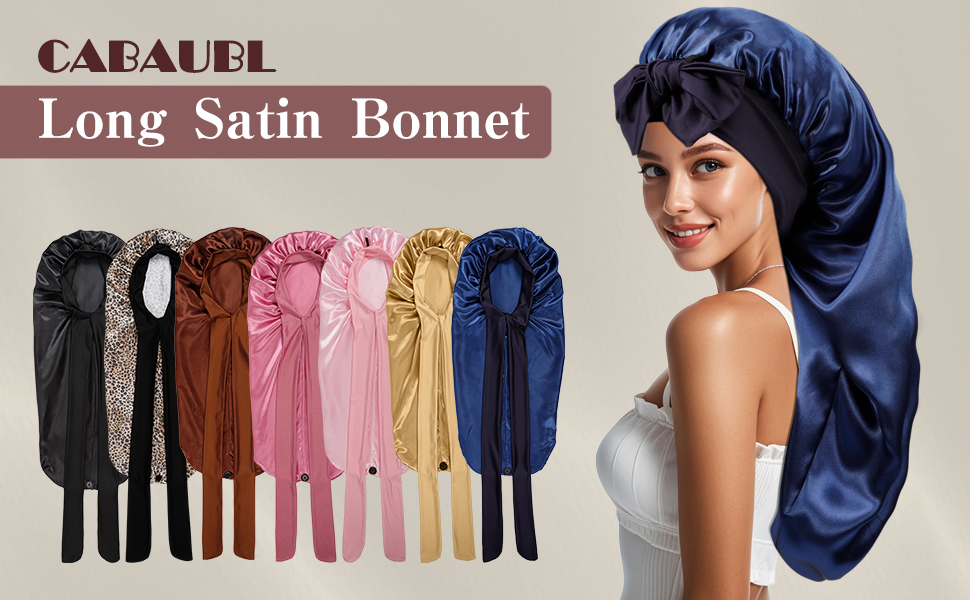 Long Satin Bonnet for Women