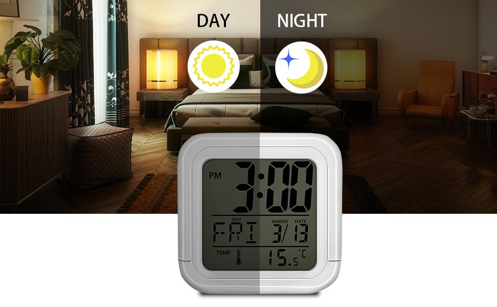 DTMNEP Unicorn Alarm Clock for Kids Girls Room, LED Digital Bedroom Alarm Clock Easy Setting