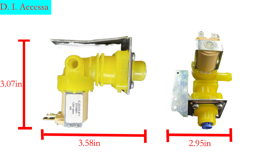 000009120 000009123 Ice Machine Water Inlet Valve Assembly(OEM)for Manitowoc Ice Machine Parts 000008483 33129026 IH9123 4 ff