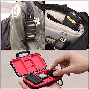 Potable Carrying memory card battery case