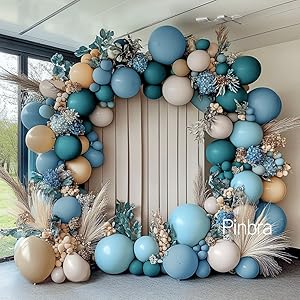 blue brown balloon