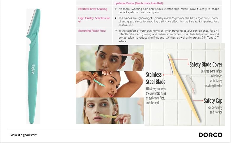 Dorco Shai All InOne Beauty Razor Pack Women Assorted, Ergonomically