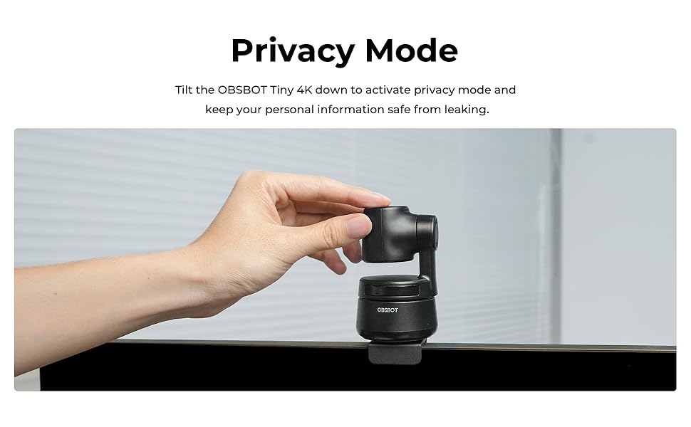 Amazon.co.jp: OBSBOT Tiny 4K Web Camera, AI Auto Tracking