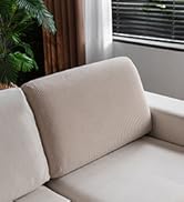 OHSIO Sectional Couch Covers, Wear Resistant Stretch Sofa Covers Washable Soft Couch Cushion Cove...