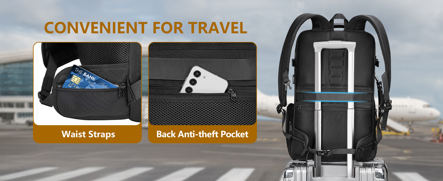 Travel backpack for men