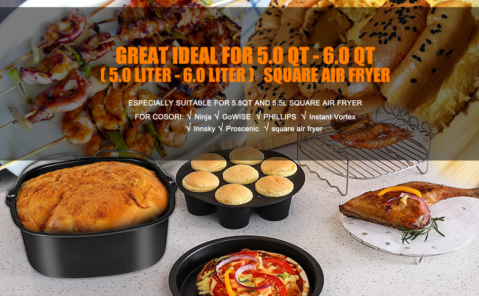Accesorios para freidora de aire de 5,5 L - Marcas líderes 1 78a6e315 0255 4be2 8c2b bfa67afe4773. CR0,0,970,600 PT0 SX970 V1