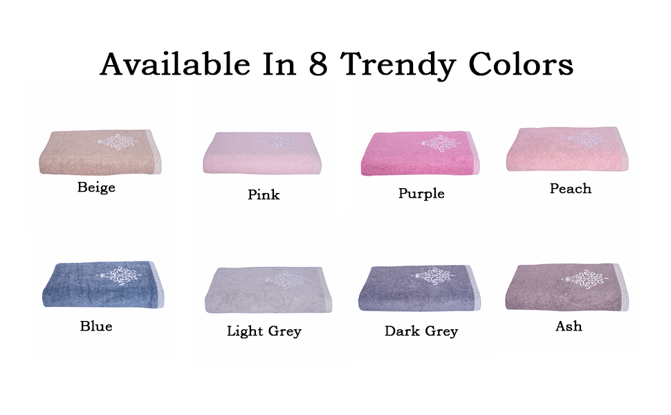 Rangoli 100 Bamboo Bath Towels, 500 GSM, Organic Royal Towel for Men and Women Towels for